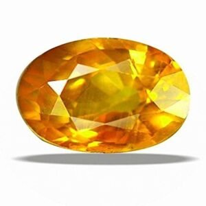 Natural Yellow Sapphire Loose Gemstone Pukhraj Guru Jupiter Certified Deluxe Oval Various Carat/Ratti